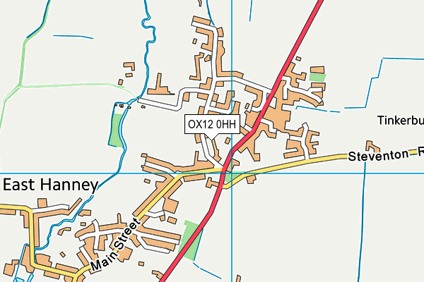 OX12 0HH map - OS VectorMap District (Ordnance Survey)