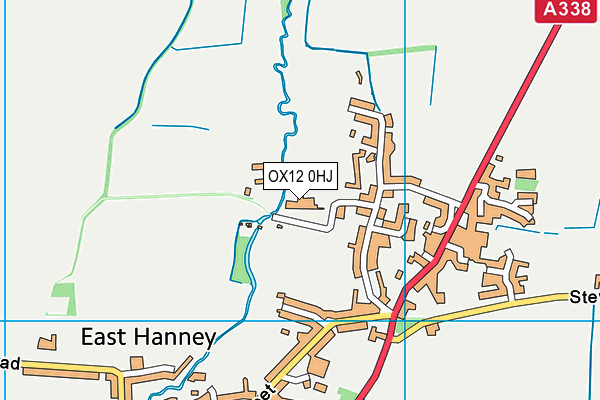 OX12 0HJ map - OS VectorMap District (Ordnance Survey)