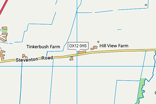 OX12 0HS map - OS VectorMap District (Ordnance Survey)