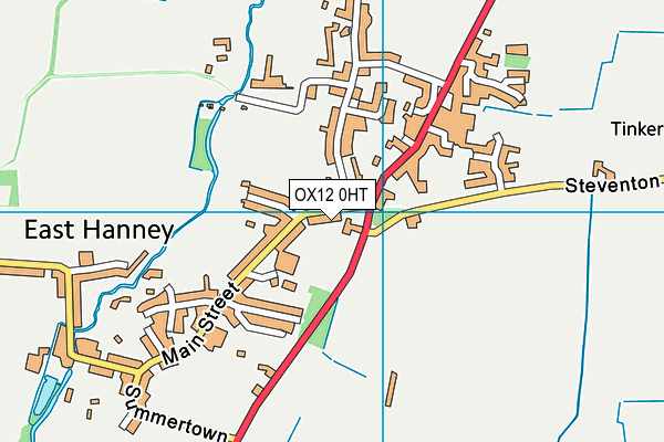 OX12 0HT map - OS VectorMap District (Ordnance Survey)