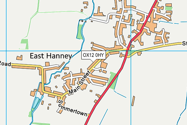 OX12 0HY map - OS VectorMap District (Ordnance Survey)