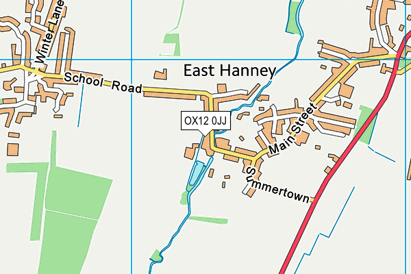 OX12 0JJ map - OS VectorMap District (Ordnance Survey)