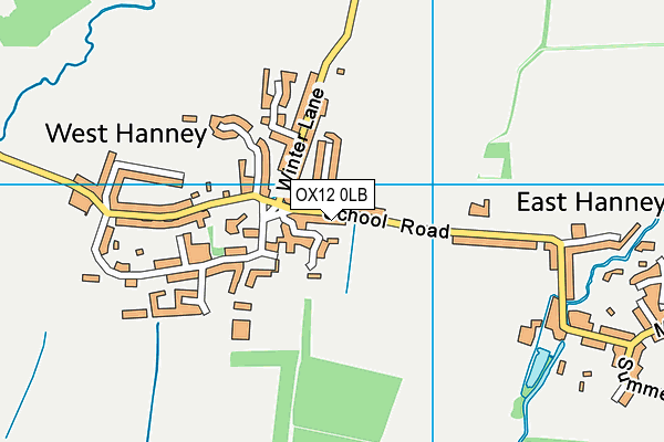 OX12 0LB map - OS VectorMap District (Ordnance Survey)