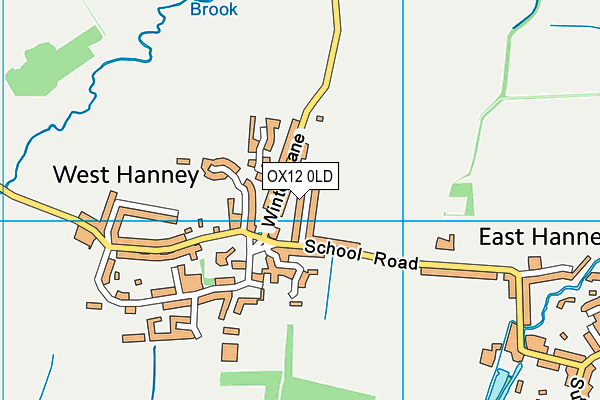 OX12 0LD map - OS VectorMap District (Ordnance Survey)