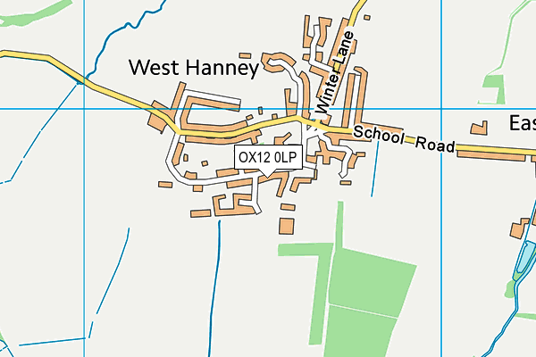 OX12 0LP map - OS VectorMap District (Ordnance Survey)