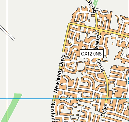 OX12 0NS map - OS VectorMap District (Ordnance Survey)