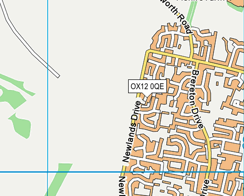 OX12 0QE map - OS VectorMap District (Ordnance Survey)