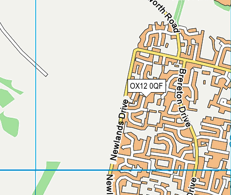 OX12 0QF map - OS VectorMap District (Ordnance Survey)