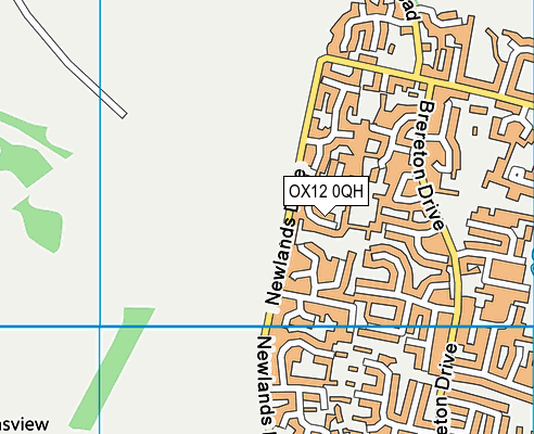 OX12 0QH map - OS VectorMap District (Ordnance Survey)
