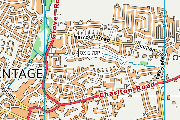 OX12 7DP map - OS VectorMap District (Ordnance Survey)