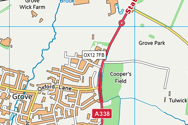 OX12 7FB map - OS VectorMap District (Ordnance Survey)