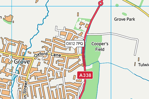 OX12 7PQ map - OS VectorMap District (Ordnance Survey)