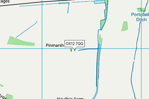 OX12 7QQ map - OS VectorMap District (Ordnance Survey)