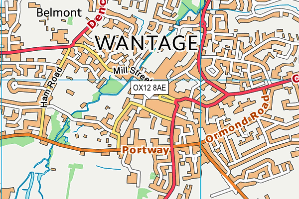Map of WANTAGE CHAMBER OF COMMERCE CIC at district scale
