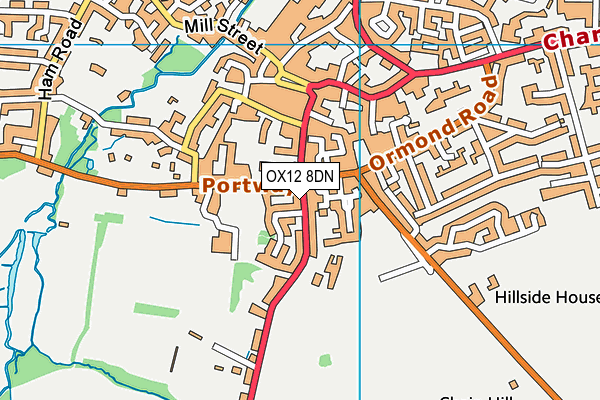 OX12 8DN map - OS VectorMap District (Ordnance Survey)