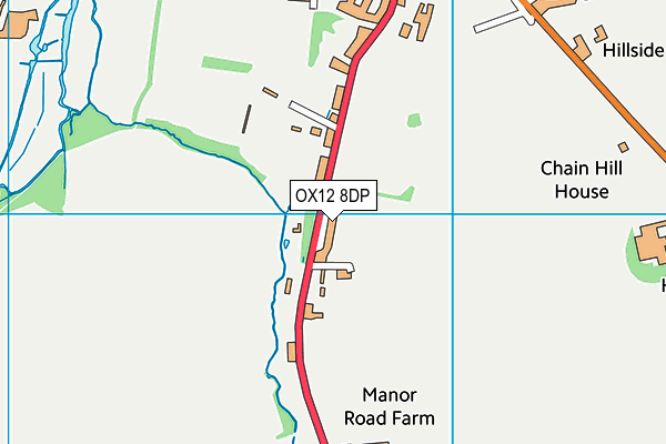 OX12 8DP map - OS VectorMap District (Ordnance Survey)