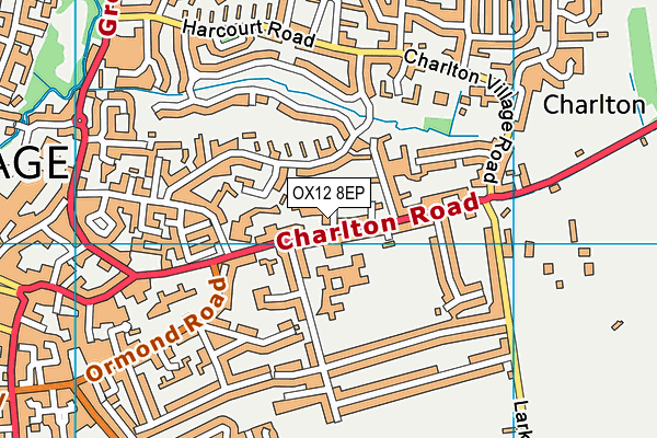 OX12 8EP map - OS VectorMap District (Ordnance Survey)