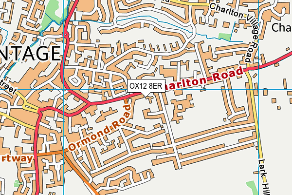 OX12 8ER map - OS VectorMap District (Ordnance Survey)