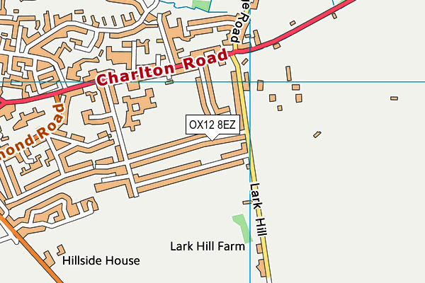 OX12 8EZ map - OS VectorMap District (Ordnance Survey)