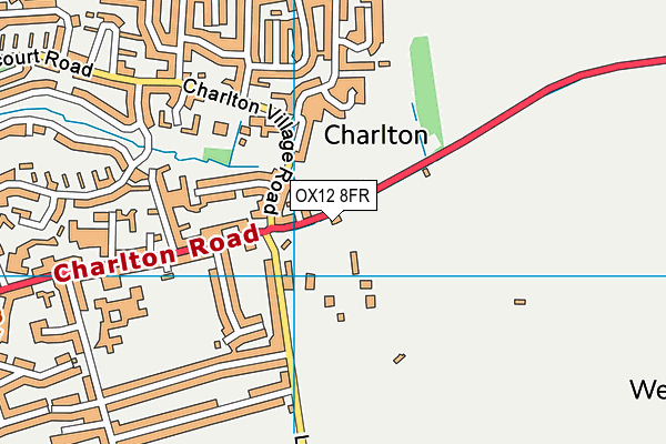 OX12 8FR map - OS VectorMap District (Ordnance Survey)