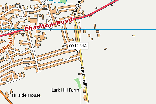 OX12 8HA map - OS VectorMap District (Ordnance Survey)