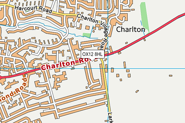 OX12 8HL map - OS VectorMap District (Ordnance Survey)