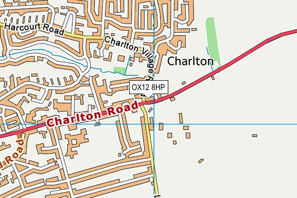 OX12 8HP map - OS VectorMap District (Ordnance Survey)