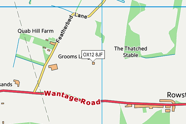 OX12 8JF map - OS VectorMap District (Ordnance Survey)