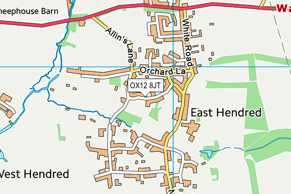 OX12 8JT map - OS VectorMap District (Ordnance Survey)