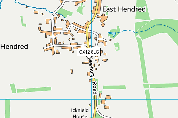 OX12 8LG map - OS VectorMap District (Ordnance Survey)