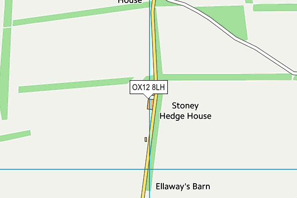 OX12 8LH map - OS VectorMap District (Ordnance Survey)