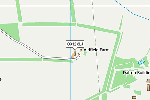 OX12 8LJ map - OS VectorMap District (Ordnance Survey)