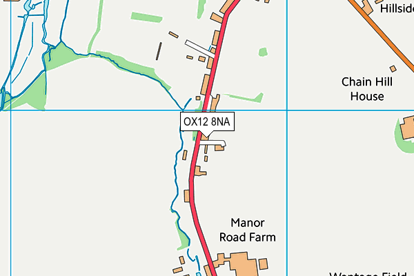 OX12 8NA map - OS VectorMap District (Ordnance Survey)