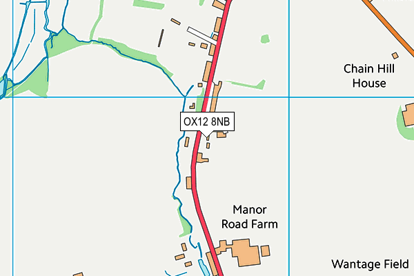 OX12 8NB map - OS VectorMap District (Ordnance Survey)