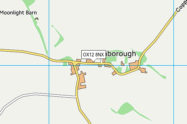 OX12 8NX map - OS VectorMap District (Ordnance Survey)