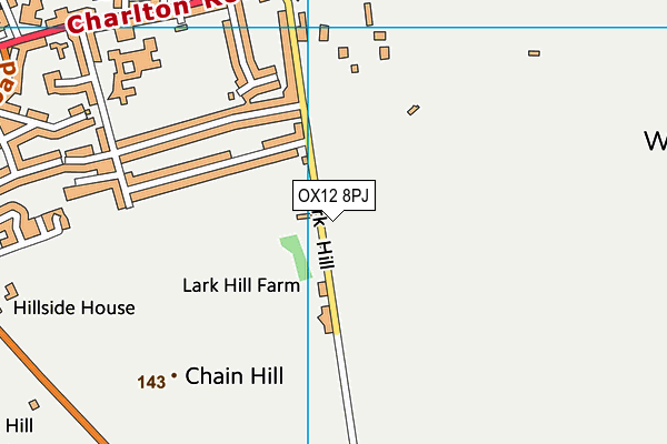 OX12 8PJ map - OS VectorMap District (Ordnance Survey)