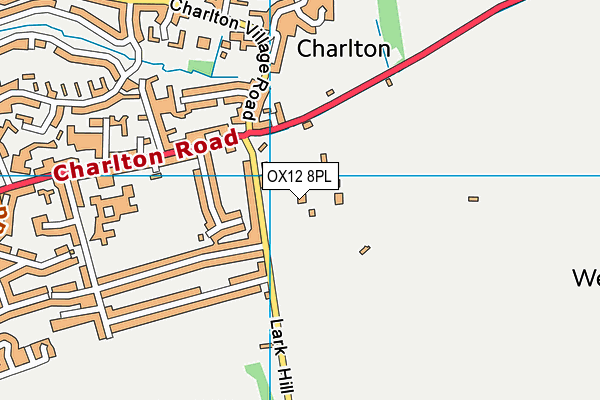 OX12 8PL map - OS VectorMap District (Ordnance Survey)