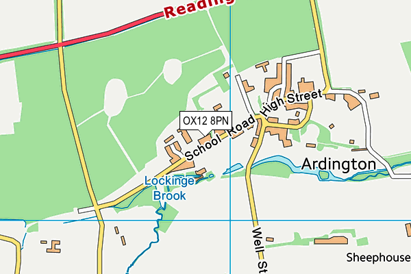 OX12 8PN map - OS VectorMap District (Ordnance Survey)