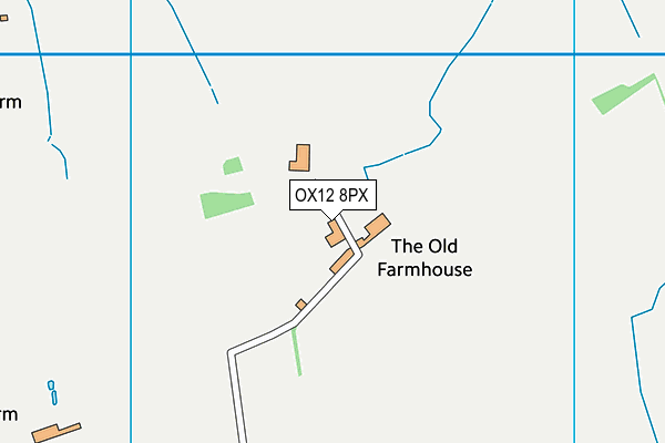 OX12 8PX map - OS VectorMap District (Ordnance Survey)