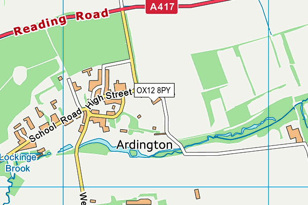 OX12 8PY map - OS VectorMap District (Ordnance Survey)