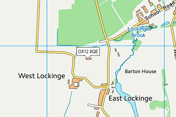 OX12 8QE map - OS VectorMap District (Ordnance Survey)