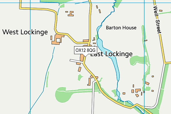 OX12 8QG map - OS VectorMap District (Ordnance Survey)