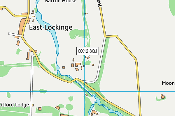 OX12 8QJ map - OS VectorMap District (Ordnance Survey)