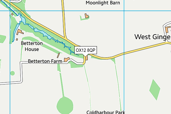 OX12 8QP map - OS VectorMap District (Ordnance Survey)