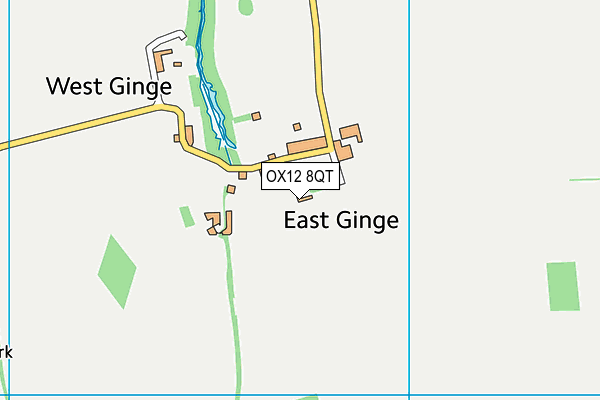 OX12 8QT map - OS VectorMap District (Ordnance Survey)