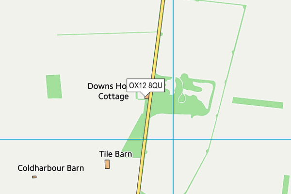 OX12 8QU map - OS VectorMap District (Ordnance Survey)