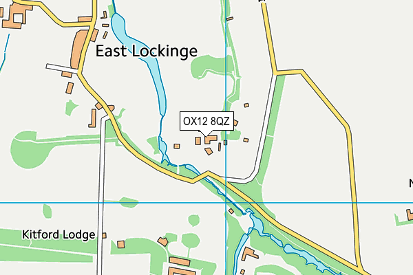 OX12 8QZ map - OS VectorMap District (Ordnance Survey)
