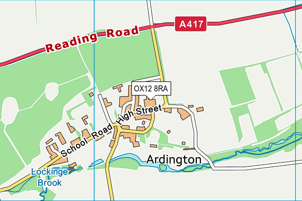 OX12 8RA map - OS VectorMap District (Ordnance Survey)