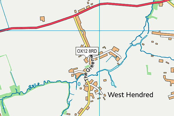 OX12 8RD map - OS VectorMap District (Ordnance Survey)