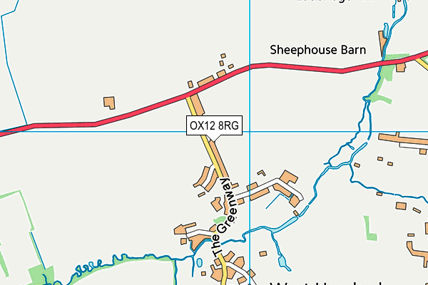 OX12 8RG map - OS VectorMap District (Ordnance Survey)